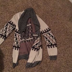 Thick sweater cardigan